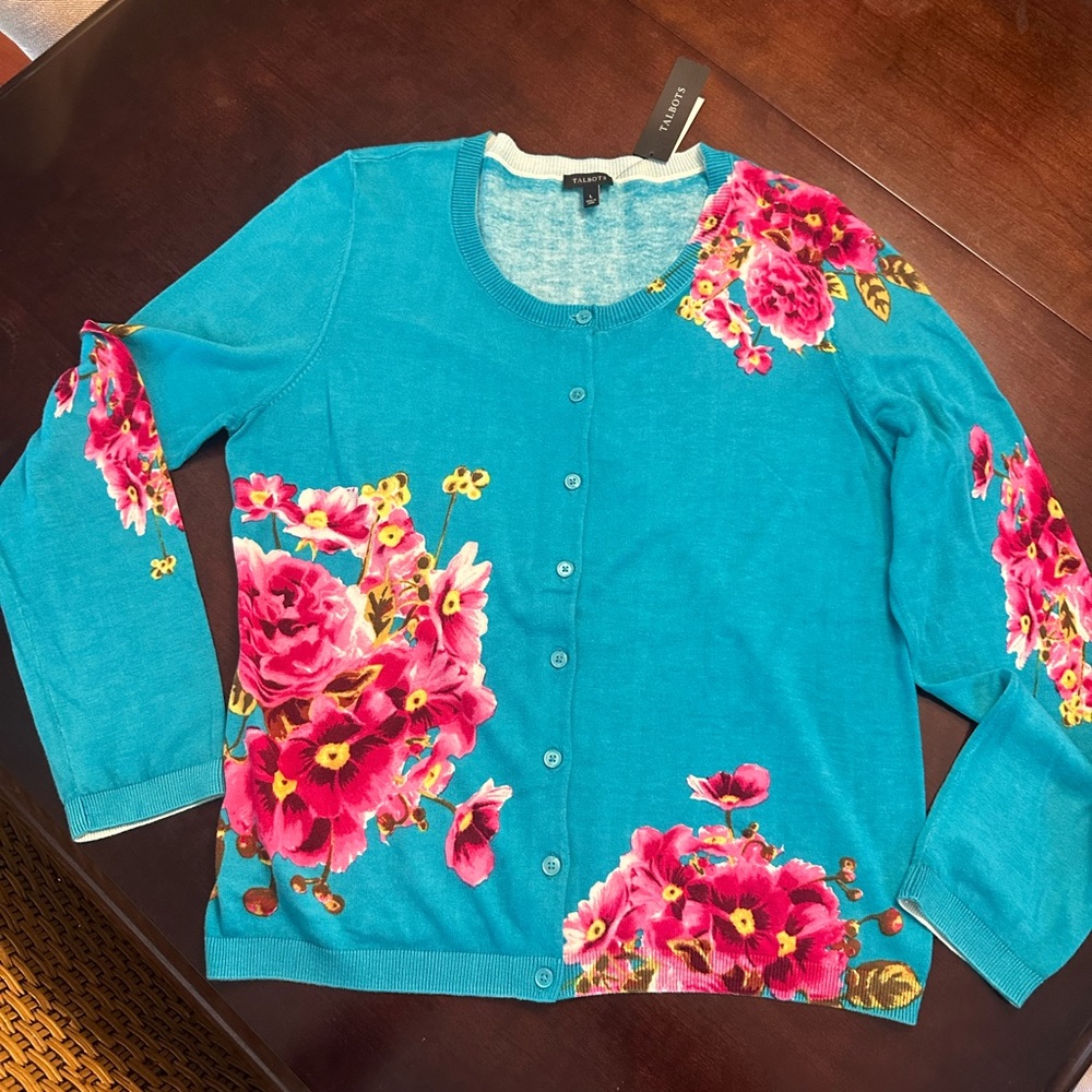 NWT Talbots Beautiful Cardigan Size L